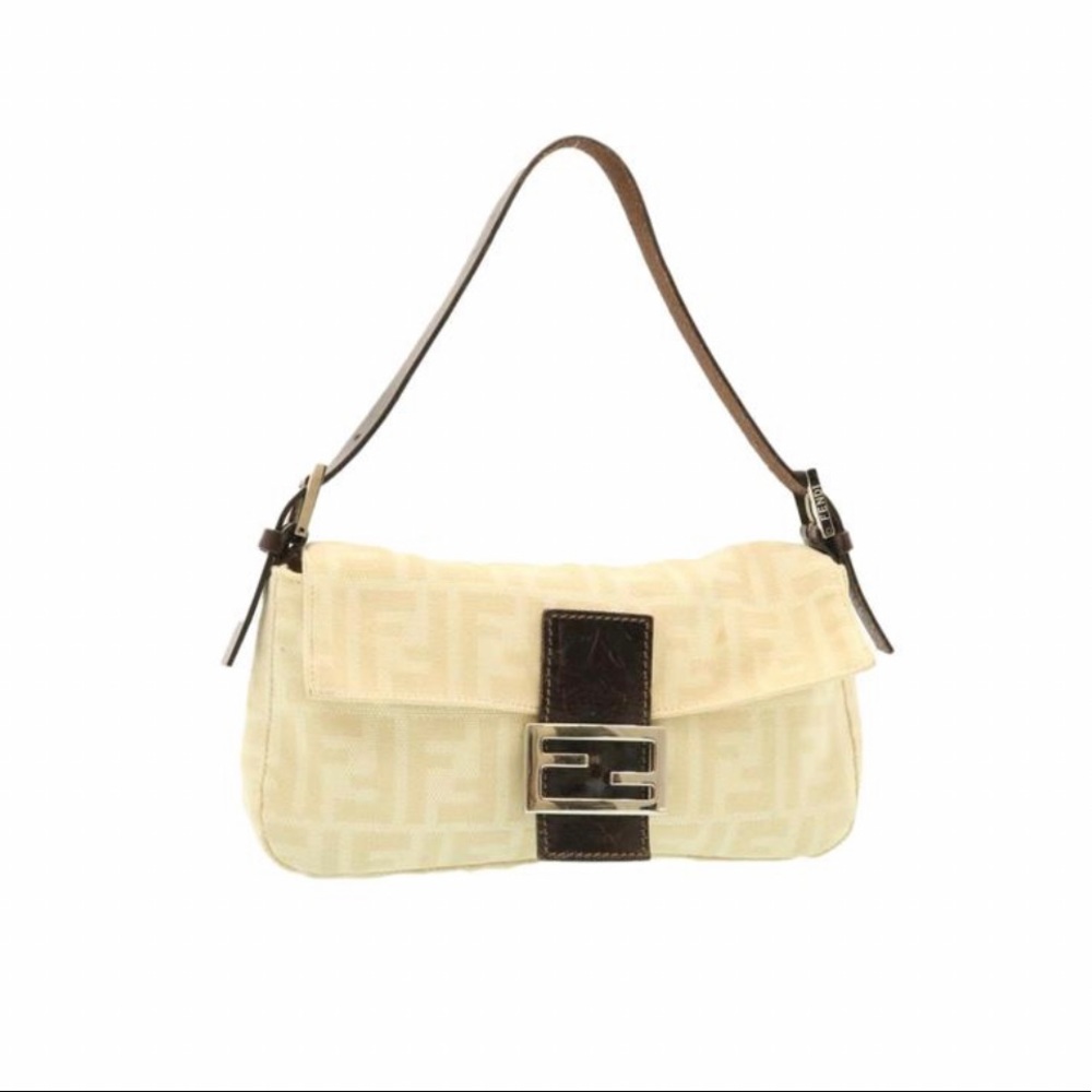Fendi Mamma Baguette Zucca Canvas